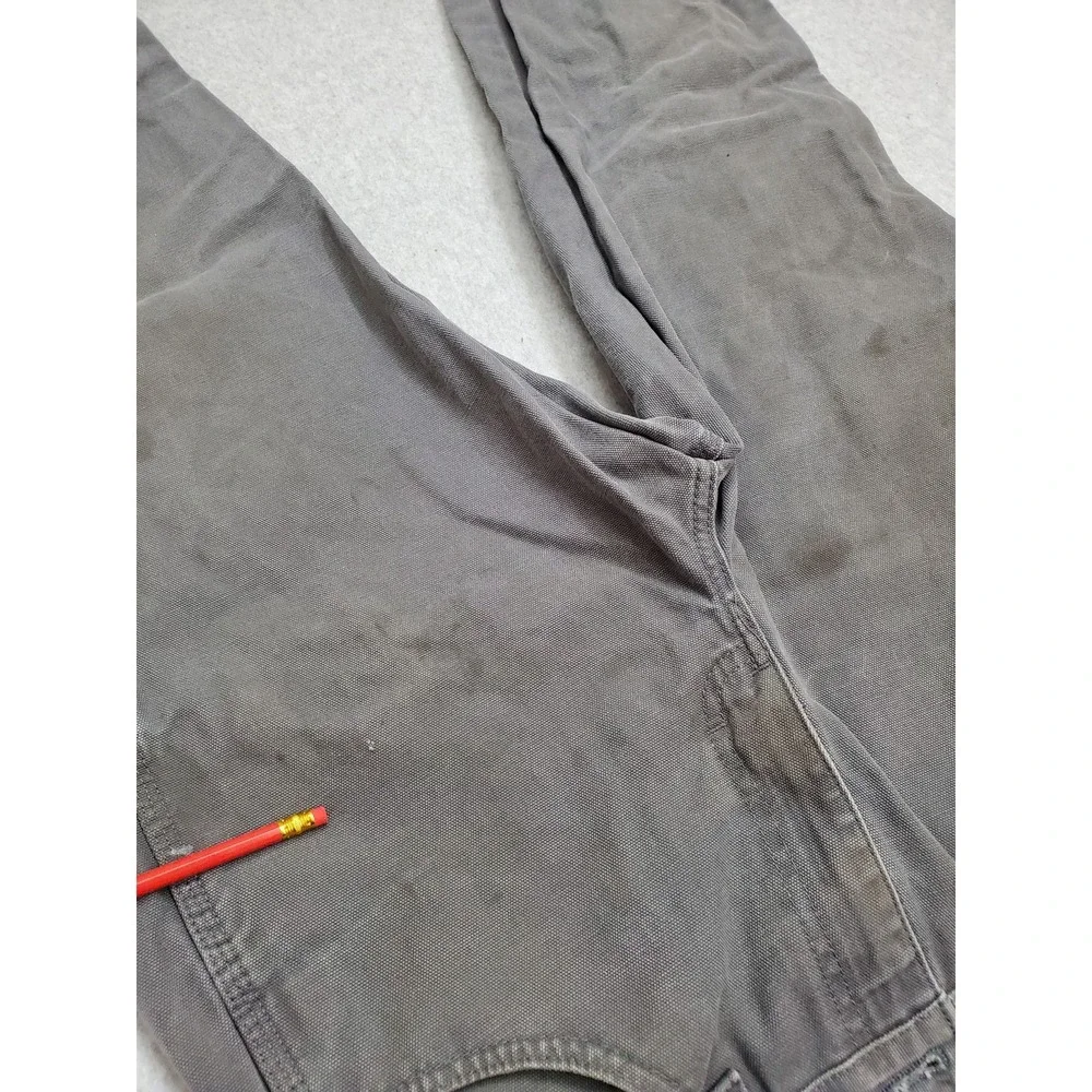 Dickies Men Pants Gray 30x32 Y2K Carpenter Canvas 33